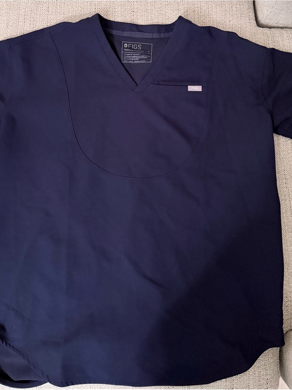 FIGS Addison oversized scrub top.